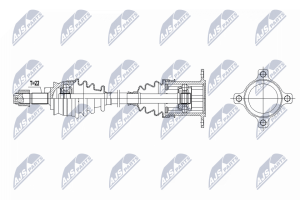 Приводний вал Fiat Panda 0.9 4X4, 1.3D Multijet 4X4 12-