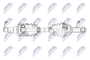 Приводний вал Ford Fiesta 1.0T Ecoboost 17-