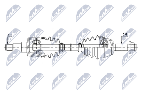Приводний вал Ford Fiesta 1.0T Ecoboost 17-