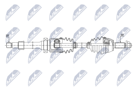 Приводний вал Ford Fiesta 1.0T Ecoboost 17-