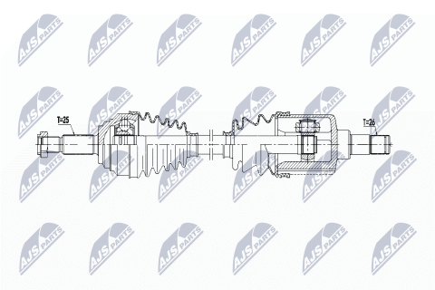 Приводний вал Ford Fiesta 1.6St 13-