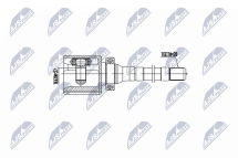 Комплект шарнірів, приводний вал Ford Kuga I 2.0Tdci 4Wd 08-12 Комплект шарнірів, приводний вал Ford Kuga I 2.0Tdci 4Wd 08-12