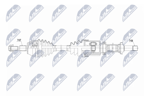 Приводний вал Ford Transit Connect, Tourneo Connect 1.6T Ecoboost 150Km 13-