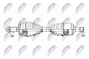 Приводной вал Honda Cr-V 2.0 4Wd 09-12, 2.4 07-12