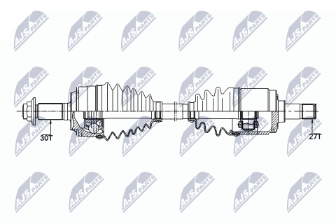 Приводной вал Honda Cr-V 2.0 4Wd 09-12, 2.4 07-12 Приводной вал Honda Cr-V 2.0 4Wd 09-12, 2.4 07-12