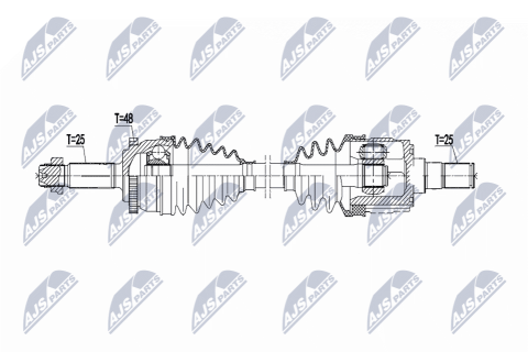 Приводной вал Hyundai I10 1.0 Mtm, 1.2 Mtm,Atm 13- Приводной вал Hyundai I10 1.0 Mtm, 1.2 Mtm,Atm 13-