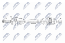 Приводной вал Hyundai I20 1.4Crdi,1.6Crdi 08-