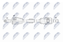 Приводний вал Hyundai I30 1.4Crdi,1.6Crdi 13-, Ix20 1.4Crdi,1.6Crdi 10-, Kia Venga 1.4Crdi,1.6Crdi 10-