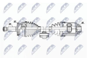 Приводной вал Hyundai Santa Fe Ii 06-12, Kia Sorento 2.2Crdi 09-12