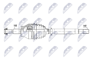 Приводной вал Jeep Wrangler Jl 17-, Gladiator 18-