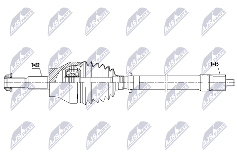 Приводний вал Jeep Wrangler Jl 17-, Gladiator 18- Приводний вал Jeep Wrangler Jl 17-, Gladiator 18-