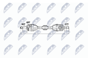 Приводний вал Kia Sportage 1.7