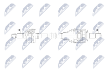 Приводний вал Land Rover Defender 4Wd 19-,Discovery V 16-, Range Rover Iv 12-, Range Rover Sport Ii 12-