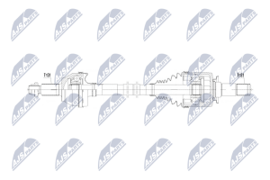 Приводний вал Land Rover Defender 4Wd 19-,Discovery V 16-, Range Rover Iv 12-, Range Rover Sport Ii 12-