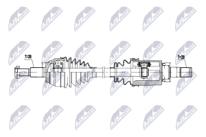 Приводной вал Mazda 3 1.5 13-19