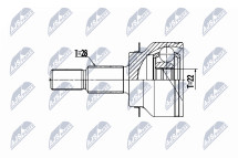 Комплект шарнірів, приводний вал Mazda 3 1.6 13-19, Cx-3 2.0 2Wd,4Wd 15- Комплект шарнірів, приводний вал Mazda 3 1.6 13-19, Cx-3 2.0 2Wd,4Wd 15-