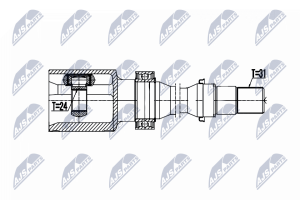 Комплект шарнірів, приводний вал Mazda 6 2.0 12-, Cx-5 2.0 2Wd,4Wd 11-