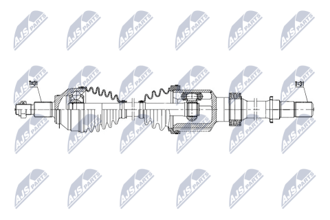Приводний вал Mazda 6 2.2D Awd 13-, Cx-5 2.2D Awd 12- Приводний вал Mazda 6 2.2D Awd 13-, Cx-5 2.2D Awd 12-