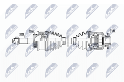 Приводной вал Mazda Bt-50 2.5Mzr-Cd 4Wd 06-15, Ford Ranger 4Wd 2.5Tdci,3.0Tdci 06-12