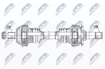 Приводной вал Mercedes C W205