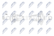 Приводний вал Mercedes E Klasa E180,E200,E400 W213,S213,C238,A238 16-