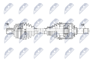 Приводной вал Mercedes Gle V167,Coupe C167 4Matic Gle300D,Gle350De,Gle350E,Gle300D Eq Boost,Gle580 Eq Boost 19-, Gls X167 350D,400D,450Eq Boost 19-