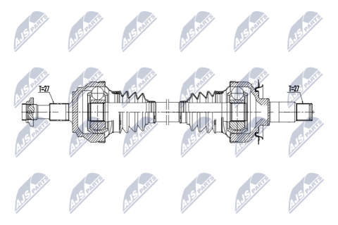 Приводной вал Mercedes S W222,V222,X222 S350,S350D 13- Приводной вал Mercedes S W222,V222,X222 S350,S350D 13-