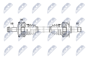Приводной вал Mercedes Slk R171 Slk200,Slk280,Slk300 04-11