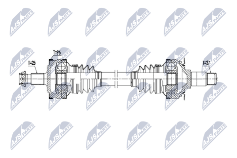 Приводний вал Mercedes Slk R171 Slk200,Slk280,Slk300 04-11