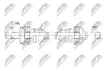 Приводной вал Mercedes Slk R172 Slk200,Slk280,Slk300 11-