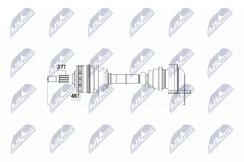 Приводной вал Mercedes Vito 108D,110Td,113,114 96-03 , V-Class V200,V230,V230Td 96-03 L Приводной вал Mercedes Vito 108D,110Td,113,114 96-03 , V-Class V200,V230,V230Td 96-03 L