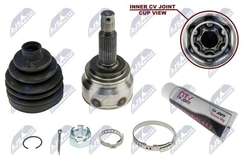 Комплект шарнірів, приводний вал Mitsubishi Outlander Cw 06-, Asx 10-, Citroen C-Crosser 07-12, Peugeot 4007 07-12, 4008 12- Комплект шарнірів, приводний вал Mitsubishi Outlander Cw 06-, Asx 10-, Citroen C-Crosser 07-12, Peugeot 4007 07-12, 4008 12-