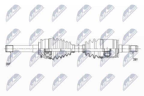 Приводний вал Mitsubishi Pajero Sport 3.0V6 98- Приводний вал Mitsubishi Pajero Sport 3.0V6 98-