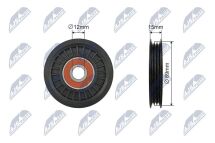 Натяжной ролик, поликлиновой ремень Nissan Micra, Note 1.0-1.4 16V 03-10