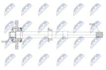 Проміжний вал Nissan Murano Z51 07-14