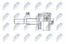 Шарнирный комплект, приводной вал Nissan Navara Np300 D23 2.3Dci 4X4 15-, Mercedes X-Class 470 X220D 4Matic,X250D 4Matic 17-20, Renault Alaskan 2.3Dci 4X4 17-