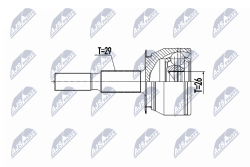 Шарнирный комплект, приводной вал Nissan Navara Np300 D23 2.3Dci 4X4 15-, Mercedes X-Class 470 X220D 4Matic,X250D 4Matic 17-20, Renault Alaskan 2.3Dci 4X4 17-