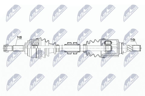 Приводний вал Nissan Note Ii E12 1.5Dci 13- Приводний вал Nissan Note Ii E12 1.5Dci 13-