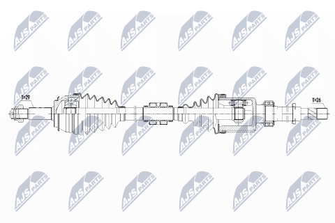 Приводной вал Nissan Qashqai 1.2Dig-T 13- Приводной вал Nissan Qashqai 1.2Dig-T 13-
