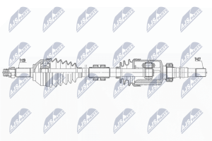Приводний вал Nissan Qashqai 2.0 140Km 2Wd 07-, X-Trail T31 2.0 2Wd 08-