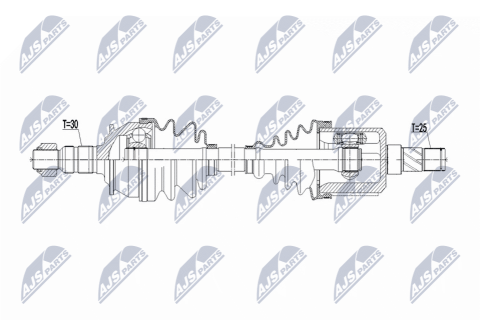 Приводний вал Opel Astra J 1.6T 4X4 180Km 09-, Astra J Gtc 11-, Cascada 13-
