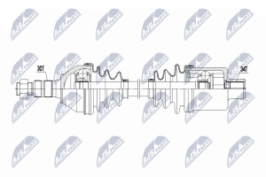 Приводной вал Opel Astra J 1.6T,1.7Cdti 09-