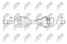 Приводной вал Opel Astra J Gtc 2.0Cdti 165Km,194Km 12-, Cascada 2.0Cdti 165Km,194Km13-
