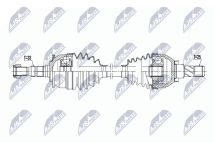 Приводний вал Opel Astra K 1.4T 15-