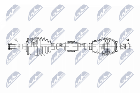 Приводний вал Opel Astra K 1.4T 15- Приводний вал Opel Astra K 1.4T 15-
