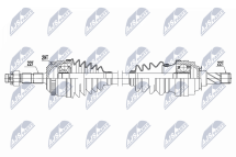 Приводний вал Opel Corsa B 94-, Combo B 94-, Astra F 91-, Vectra A 88-, Tigra 94-