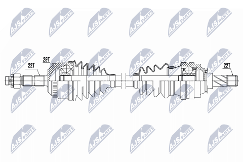 Приводний вал Opel Corsa B 94-, Combo B 94-, Astra F 91-, Vectra A 88-, Tigra 94-
