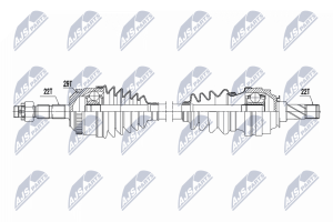Приводний вал Opel Corsa B 94-, Combo B 94-, Tigra 94-