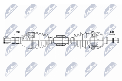 Приводний вал Opel Insignia A 1.6,1.8 2008-12.2011 Приводний вал Opel Insignia A 1.6,1.8 2008-12.2011
