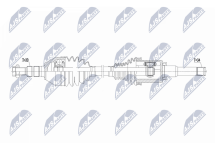 Приводний вал Opel Insignia A 1.6Cdti 136Km 15-, 1.6Sidi 170Km 13-